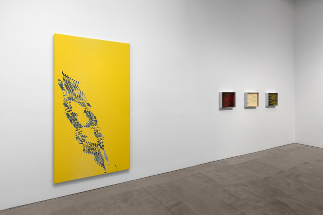 Installation view, Tauba Auerbach, A BROKEN STREAM, November 10 – December 15, 2018