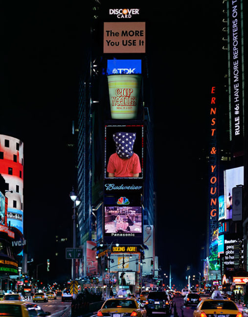 Hans Haacke "Times Square Star Gazing" 2005 Digital C-print on aluminum 33 1/2 x 26 3/8 in.