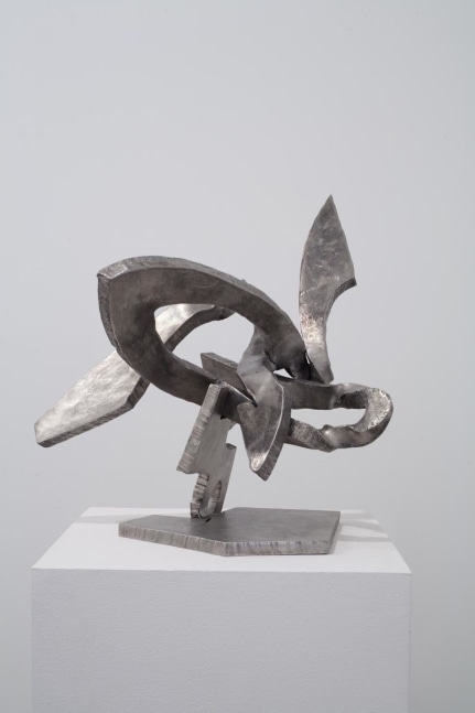 Mark di Suvero "Foulard" 1999 Titanium 19 1/2 x 21 x 20 in.