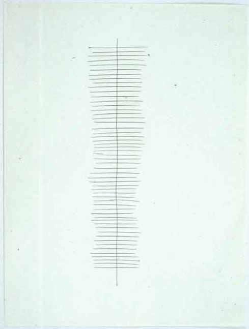 Jan J. Schoonhoven &quot;T 62-123&quot; 1962 Ink on paper 19 3/4 x 15 in.