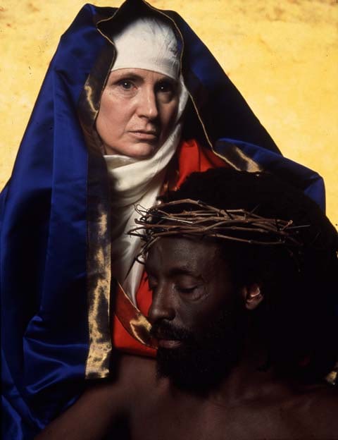 Andres Serrano "The Interpretation of Dreams (The Other Christ)" 2000 Cibachrome, silicone, plexiglas, wood frame 60 x 49 1/2"