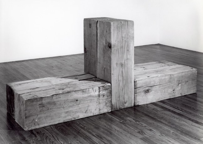 Carl Andre "Entablature" 1988 Eastern pine timbers 36" x 84" x 24"