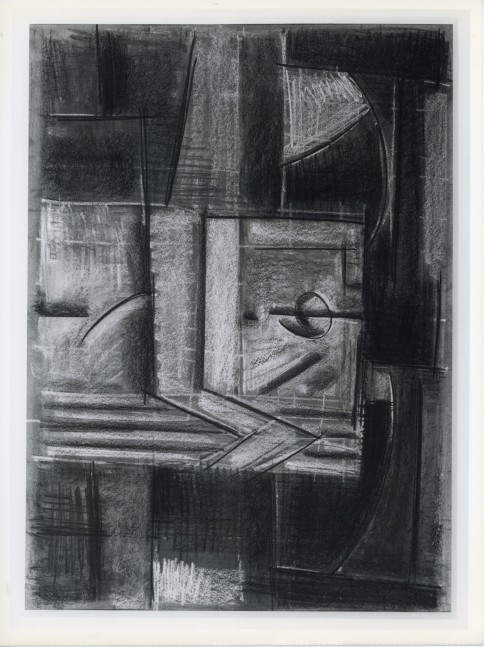 Michael Hurson &quot;The French Lesson&quot; 1986 Conte crayon on paper 15 1/2&quot; x 21 1/2&quot;