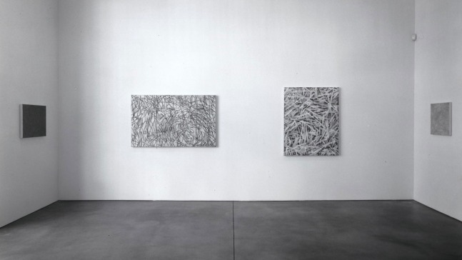 Installation view, Drawings and Small Paintings, Paula Cooper Gallery, 534 W 21st Street, New York. March 26 - April 24, 1999.  © Julian Lethbridge. Courtesy Paula Cooper Gallery, New York. Photo: Adam Reich.