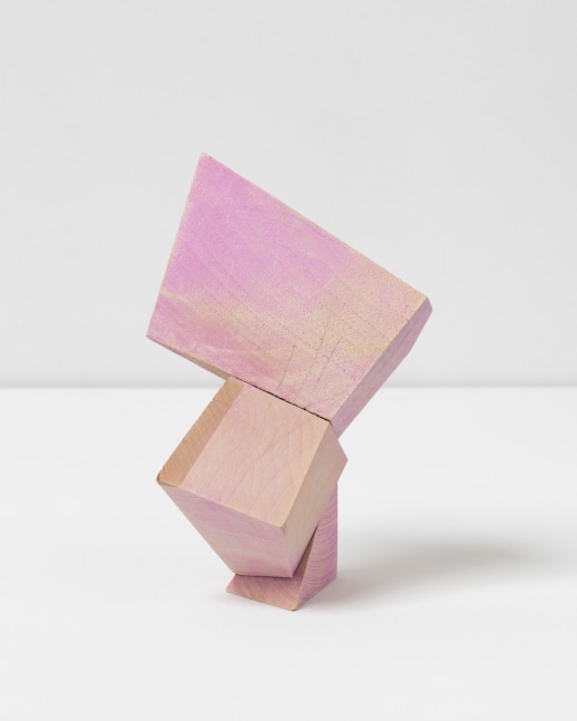 Joel Shapiro untitled, 2017 wood and casein 7 1/2 x 5 1/4 x 4 3/8 in. (19.1 x 13.3 x 11.1 cm)