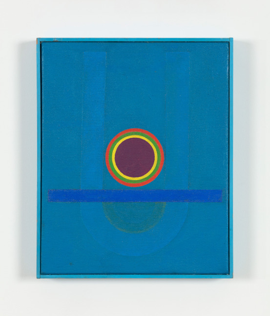 Douglas Huebler Untitled, 1963 acrylic on canvas 15 3/8 x 12 1/4 x 1  in. (39.1 x 31.1 x 2.5 cm) frame: 15 7/8 x 12 3/4 x 1 3/4 in. (40.3 x 32.4 x 4.4 cm)