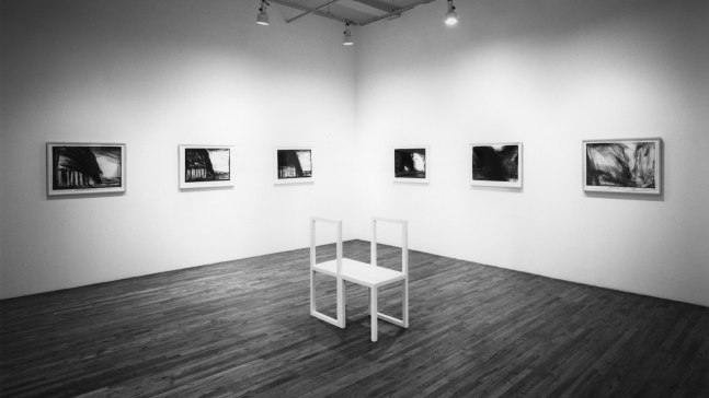 Installation view, Sculpture, Furniture, Paintings and Drawings, Paula Cooper Gallery, 155 Wooster Street, January 26 - February 23, 1991. © Robert Wilson. Courtesy Paula Cooper Gallery, New York. Photo: Geoffrey Clements.