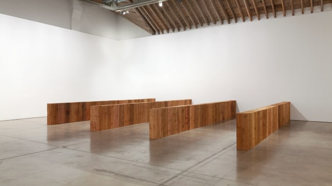 Installation view, Carl Andre, Redoubt, October 27 – December 22, 2012