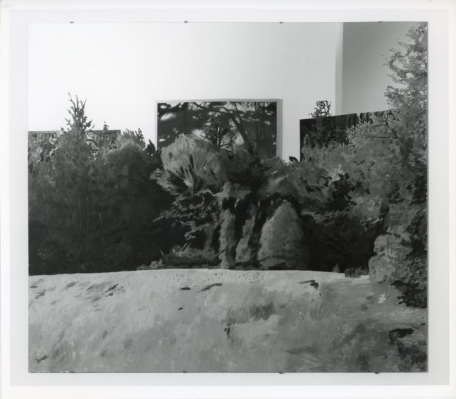 Jennifer Bartlett &quot;Up the Creek&quot; 1981-82 Oil on mirror 72&quot; x 82 1/2&quot;