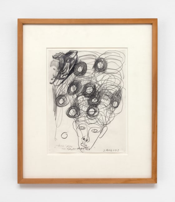 Jonathan Borofsky Untitled at 2,406,103, 1984 pencil on paper 12 x 9 in. (30.5 x 22.9 cm) frame: 19 x 16 in. (48.3 x 40.6 cm)
