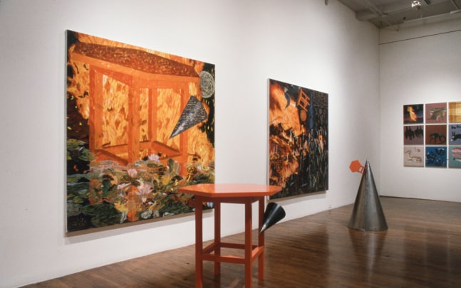 Installation view, Jennifer Bartlett, Paula Cooper Gallery, 155 Wooster Street, New York, January 6 - 31, 1990. © Jennifer Bartlett. Courtesy Paula Cooper Gallery, New York, Marianne Boesky Gallery, New York, and The Jennifer Bartlett 2013 Trust. Photo: Andrew Moore.