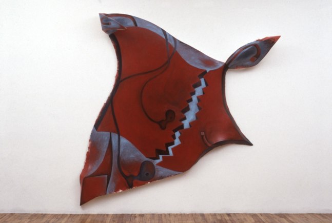 Elizabeth Murray &quot;Don't Be Cruel&quot; 1985-86 Oil on canvas 115 x 116 1/2 x 14 in.