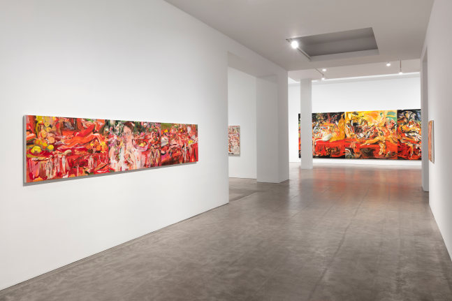 Installation view, Cecily Brown, October 15 – November 21, 2020