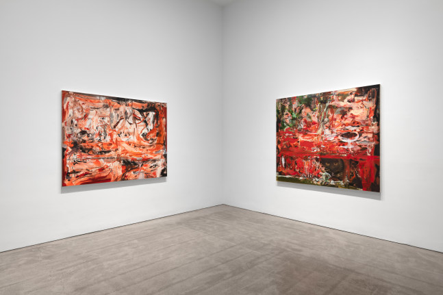 Installation view, Cecily Brown, October 15 – November 21, 2020