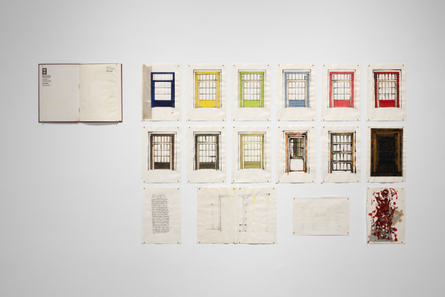 Installation view, Robert Grosvenor & David Novros, February 27 – April 10, 2021