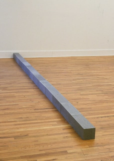 Carl Andre &quot;Houghs Neck&quot; 1992 Quincy granite, 12 units 6&quot; x 216&quot; x 6&quot; overall