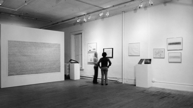 Image 2. Installation view, Drawing Show, at Paula Cooper Gallery 96-100 Prince Street, NY, Nov. 11th - Dec 9th 1969. Photo: Geoffrey Clements.