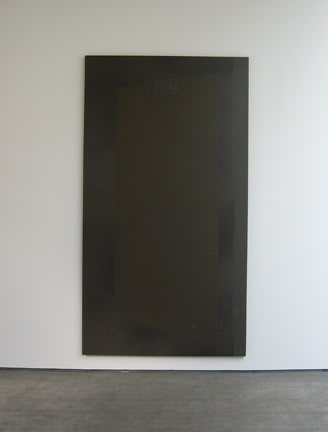 Christian Marclay "Brown Door (The Electric Chair)" 2006 Silkscreen ink on synthetic polymer paint on canvas 93 3/4 x 51 1/4 in.