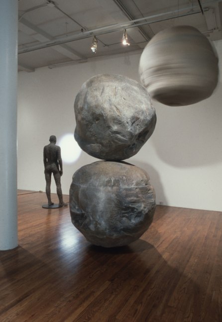 Installation view, Forms of Nature, Paula Cooper Gallery, 155 Wooster Street, New York, March 2 - 28, 1990. © Jonathan Borofsky. Courtesy Paula Cooper Gallery, New York. Photo: Geoffrey Clements.