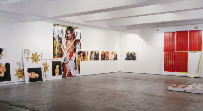 Installation view, Kelley Walker, Paula Cooper Gallery, 521 W 21st Street, New York. February 25 - March 25, 2005. © Kelley Walker. Courtesy Paula Cooper Gallery. New York.