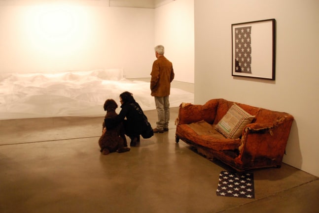 Installation view, Hans Haacke, Paula Cooper Gallery, 534 W 21st Street, New York. January 11 - February 17, 2008. © Hans Haacke / Artists Rights Society (ARS), New York / VG Bild-Kunst, Bonn. Courtesy the artist and Paula Cooper Gallery, New York.
