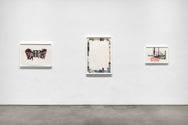 Installation view, Christian Marclay: Subtitled, Paula Cooper Gallery, New York, September 12 – October 19, 2024. Courtesy Paula Cooper Gallery, New York. Photo: Steven Probert
