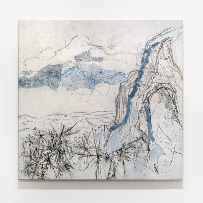 Beatrice Caracciolo, Esistenza 16, 2021, mixed media and collage on paper, mounted on canvas