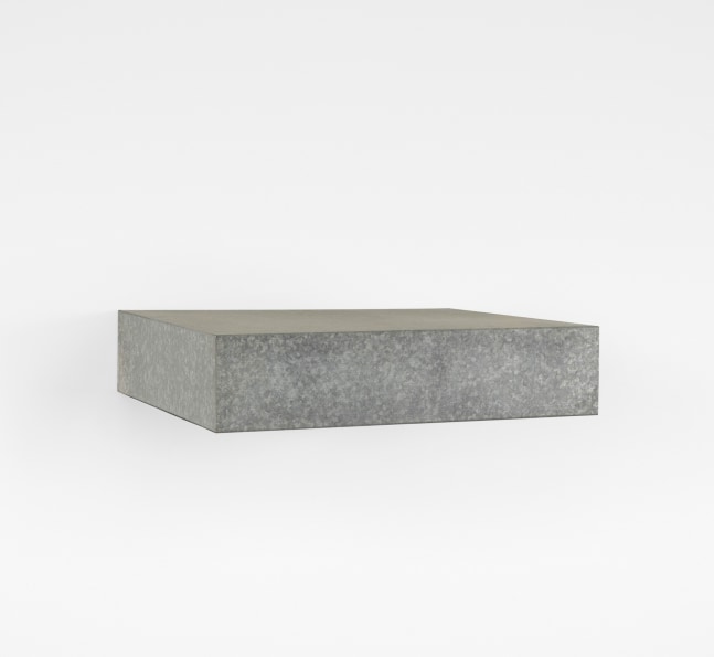 Donald Judd untitled, 1965 galvanized iron 6 x 27 x 24 in. (15.2 x 68.6 x 61 cm)