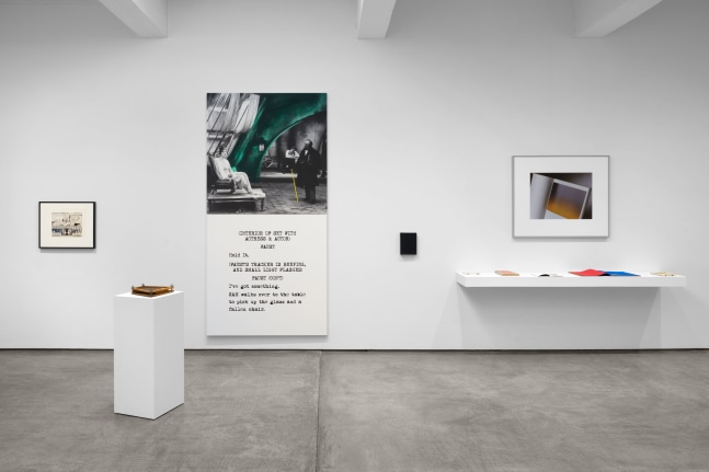 Installation view, Books: A Group Exhibition, Paula Cooper Gallery, New York, January 6 – February 10, 2024. Photo: Steven Probert.