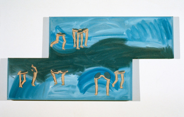 Michael Hurson Eyeglass Painting #5, 1970 oil, silkscreen on canvas 11 x 20 in.