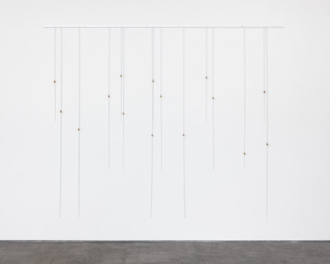 Latifa Echakhch Morgenlied (do, fa, mi, si), 2012 picture hanging systems of metal 78 3/4 x 98 3/8 in. (200 x 249.9 cm)