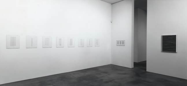 Installation view, Jan Schoonhoven, Paula Cooper Gallery, 534 W 21st Street, New York. October 23 - November 27, 1999. © Jan Schoonhoven. Courtesy Paula Cooper Gallery, New York.