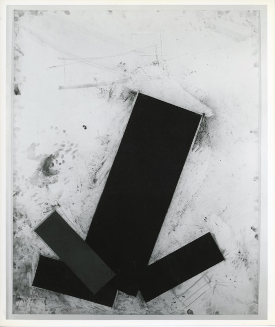 Joel Shapiro &quot;Untitled&quot; 1987 Charcoal and chalk on paper 53&quot; x 42 1/2&quot;