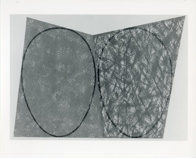 Robert Mangold &quot;Red Ellipse/Green Ellipse&quot; 1987 Acrylic and pencil on two sheets of paper 30&quot; x 42&quot;