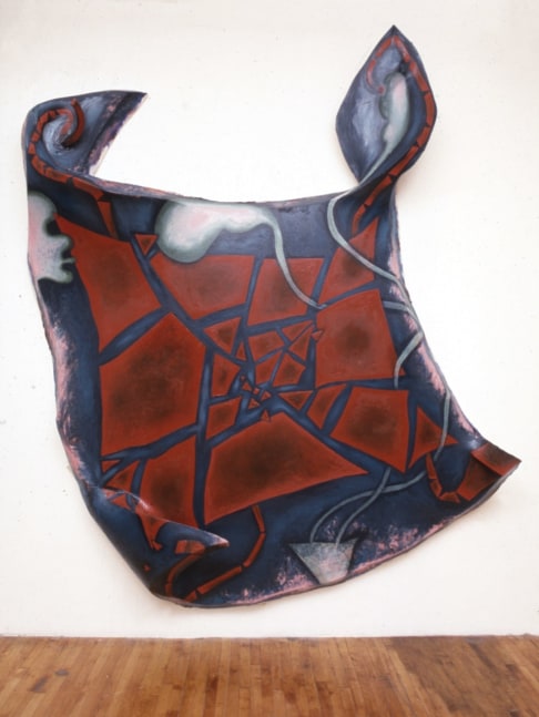 Elizabeth Murray &quot;Making it Up&quot; 1986 Oil on Canvas 136 1/2&quot; x 112&quot; x 16 1/2&quot;