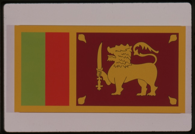 Jonathan Borofsky &quot;Sri Lanka&quot; 1988 Acrylic on canvas 30&quot; x 60&quot;