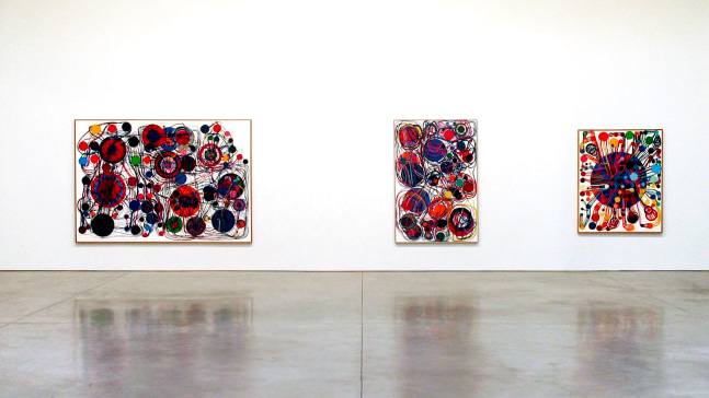 Installation view, Paintings and Drawings, 1980 - 2002, Paula Cooper Gallery, 534 W 21st Street, New York. © Kanayama Akira and Tanaka Atsuko Association.