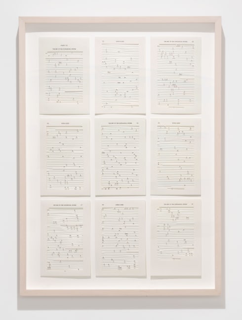 Jane Benson, The End of the Patriarchal System (Mona Caird), 2018 archival ink on hand-cut paper, 32 x 23 in. (81.3 x 58.4 cm)