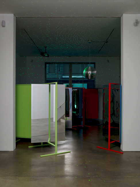 Installation view, Kelley Walker, Paula Cooper Gallery, 534 W 21st Street, New York. October 31 - December 13, 2008. © Kelley Walker. Courtesy Paula Cooper Gallery, New York. Photo: Ellen Page Wilson.