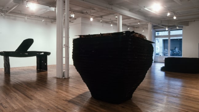 Installation view, Robert Grosvenor, Paula Cooper Gallery, 155 Wooster Street, New York, April 5 -26 1986. © Robert Grosvenor. Courtesy Paula Cooper Gallery, New York. Photo: Andrew Moore.