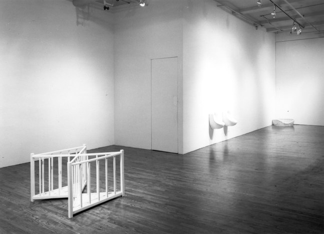 Installation view, Robert Gober, Paula Cooper Gallery, 155 Wooster Street, New York, October 3 - 28, 1987. © Robert Gober. Courtesy Paula Cooper Gallery, New York. Photo: Geoffrey Clements.