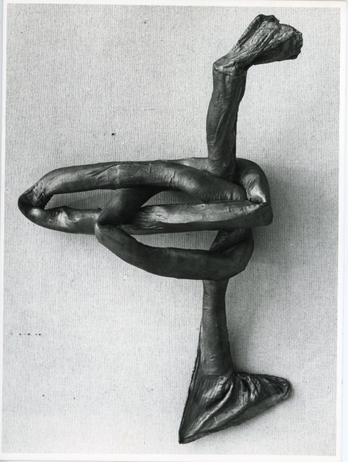 Lynda Benglis &quot;Uno&quot; 1976 Aluminum screen, cloth bunting, plaster, sprayer copper 31&quot; x 49&quot; x 13&quot;