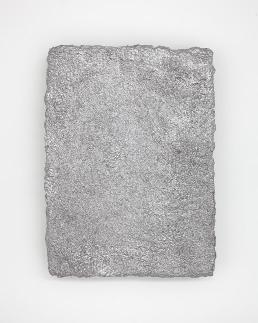 Rudolf Stingel Untitled, 1994 cast aluminum 13 1/8 x 9 5/8 x 1 3/4 in. (33.3 x 24.5 x 4.5 cm)