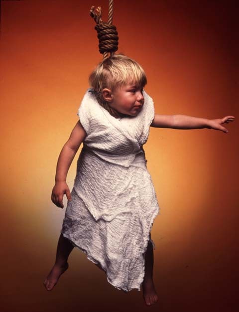 Andres Serrano "The Interpretation of Dreams (Daniel)" 2000 Cibachrome, silicone, plexiglas, wood frame 60 x 49 1/2"