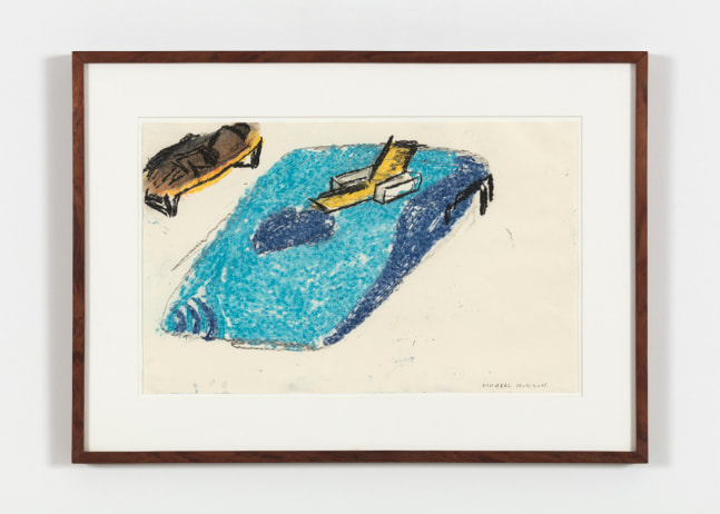 Michael Hurson "Palm Springs Drawing" 1971 Pastel, charcoal on paper 11 7/8 x 19 in.