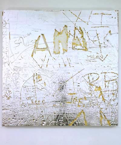 Rudolf Stingel "Untitled" 2001-02 Celotext insulation board, wood, aluminum 47 1/2 x 47 1/2 in.