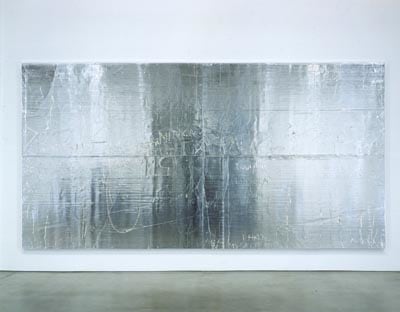 Rudolf Stingel "Untitled" 2001-02 Celotext insulation board, wood, aluminum 95 x 186 in.