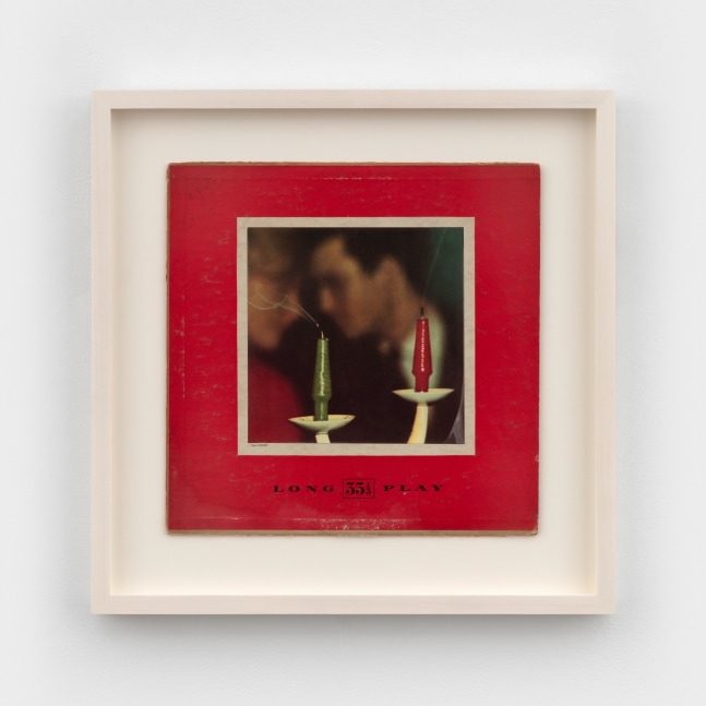 Christian Marclay Untitled (from the series "Imaginary Records"), 1995 altered record cover 12 1/4 x 12 1/2 in. (31.1 x 31.8 cm) frame: 17 1/4 x 17 1/4 x 1 5/8 in. (43.8 x 43.8 x 4.1 cm)