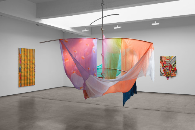 Installation view, Eric N. Mack, Paula Cooper Gallery, 2023. © 2023 Eric N. Mack. Courtesy Paula Cooper Gallery, New York. Photo: Steven Probert.