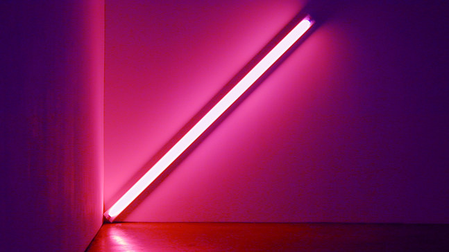 Installation view, Dan Flavin, Paula Cooper Gallery, 534 W 21st Street, New York. May 3 - June 30, 2003. © 2025 Stephen Flavin / Artists Rights Society (ARS), New York. Courtesy Paula Cooper Gallery, New York.